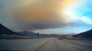 (Sand Fire) Time-lapse Drive: Las Vegas to Los Angeles