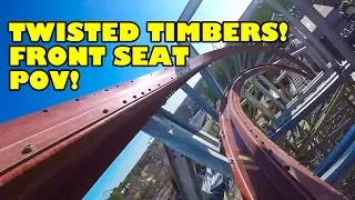 Twisted Timbers Roller Coaster Front Seat *REAL* POV Kings Dominion 2018 On-Ride