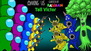 어몽어스 VS Tall Victor (Garten Of Banban4) | Funny Among Us Animation