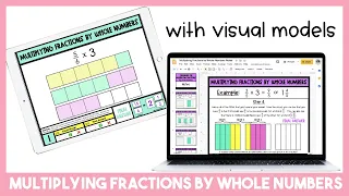 Multiplying Fractions by WN with Visual Models Tutorial Video