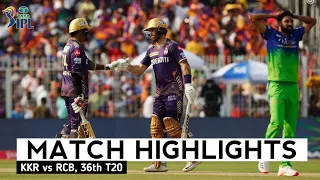 KKR vs RCB  Highlights || IPL 2024 KKR vs RCB Highlights | KKR Vs RCB 36th Match, Highlights Hindi