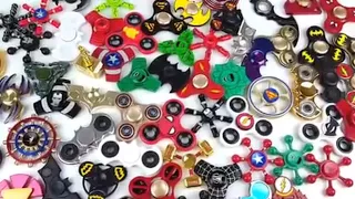 LARGEST SUPER HERO FIDGET HAND SPINNER COLLECTION REVIEW