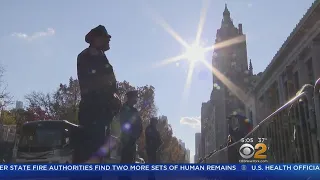 NYC, NYPD Prepare For Thanksgiving Parade