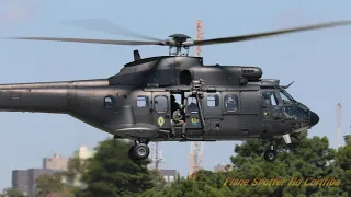 2 Asas Rotativas do Exército Brasileiro pousando e decolando no Aeroporto do Bacacheri (SBBI)