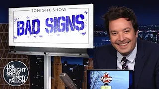 Bad Signs: Arby’s Now Hiring Anybody, Chadonnay | The Tonight Show Starring Jimmy Fallon