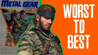 EVERY Metal Gear Ranked Worst to Best