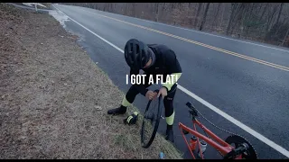 I got a flat tire... in the cold!