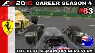 THE BEST SEASON OPENER EVER!!! - F1 2016 CAREER MODE PART 63: AUSTRALIA (50%)