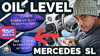 How to Correctly Check Your Mercedes SL Oil Level - No Dip Stick DON'T START!
