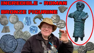 INCREDIBLE SIGNIFICANT Roman Bronze figurine, Medieval hammered coins & Artefacts UK METAL DETECTING