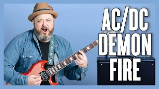 AC/DC Demon Fire Guitar Lesson + Tutorial