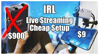 Cheap Setup Alternative LiveU Solo for IRL Live Streaming with Sony HDR AS300