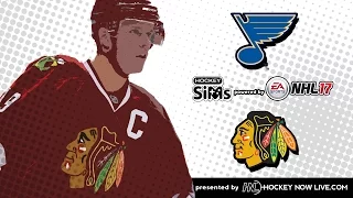 Blues vs Blackhawks (NHL 17 Hockey Sims)