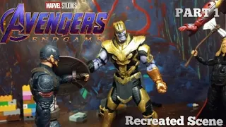 Avengers Endgame recreated scene The big three vs Thanos part 1