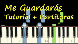 ME GUARDARAS nxtwave Piano Tutorial Cover Facil + Partitura PDF Sheet Music Easy Midi