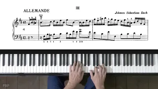 Bach French Suite No.3 (complete) P. Barton, FEURICH 133 piano