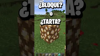 ¿ES UN BLOQUE O UNA TARTA? MINECRAFT