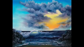 How To Paint A Seascape  Live Part 2 | Oil Painting Demonstration | Paintings By Justin