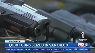 1,000+ Guns Seized In San Diego