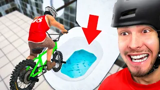 IN DIE TOILETTE FAHREN?! (Fahrrad Simulator)