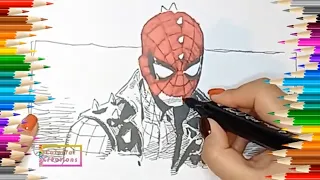 Spider-Man Punk (Marvel Comics) Coloring Time-Lapse  Colorful Creations