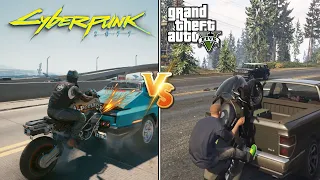 Cyberpunk 2077 Physics vs. GTA 5 Physics