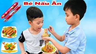 Bữa Cơm Cho Bé ♥ Min Min TV Minh Khoa ♥ Đồ Chơi Nấu ăn