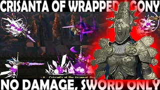 Crisanta of the wrapped agony boss fight no damage only sword, Blasphemous stir of dawn(No Pixel)