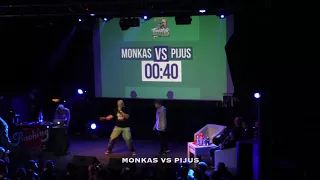 Monkas VS Pijus // Freestyle MC Battle 2017 Pusfinalis