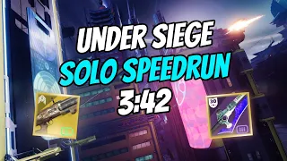 Under Siege Solo WR Speedrun [3:42] | Destiny 2 Lightfall
