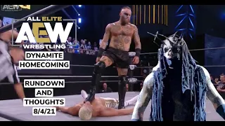 Malakai Black Destroys Cody Rhodes - AEW Dynamite - Homecoming  (8/4/2021) Rundown and Thoughts!