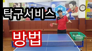 탁구서비스의 원리 이해를 위한 영상 (구독자 의견 반영 초보자편)  (Table Tennis Lesson)