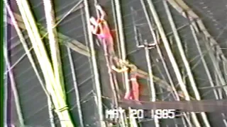 THE FLYING CABALLERO FIRST QUADRUPLE SOMERSAULT ON THE FLYING TRAPEZE! BY RUBÉN CABALLERO! 05/20/85