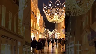 Christmas lights ✨🌟🎄Bond street London #christmas #london #shorts #viral