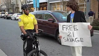 Protesting 21 Savage's Arrest Prank