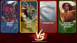 Commander VS S12E3: Sliver Queen vs Krenko vs Progenitus vs Narset