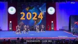 Phoenix Elite - Coed Red SLC 6 Cheerleading Worlds 2024 Finals