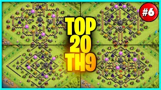 New BEST TH9 base link WAR/TROPHY Base 2022 (Top20) in Clash of Clans - Town Hall 9 War Base Link