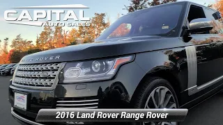 Used 2016 Land Rover Range Rover 5.0L V8 Supercharged Autobiography, Chantilly, VA CA1479