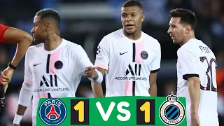 Club Brugge 1-1 PSG Highlights 1st Round Group A 2021-2022 | Football Highlights | PSG | Club Brugge