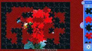 puzzle #1010 gameplay || hd beautiful red roses jigsaw puzzle || @combogaming335