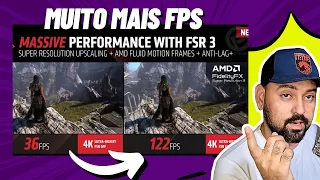 DOBRE SEU FPS COM FSR3, ALÉM DE UPSCALING AGORA GERA +FPS, FSR3 AMD