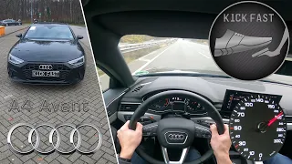 Audi A4 40 TDI | 2019 | B9 Facelift on German Autobahn