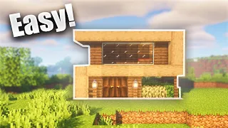 How to Build a Small Survival Wooden House in Minecraft (Easy)