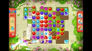 GardenScapes Level 2697 no boosters (16 moves)