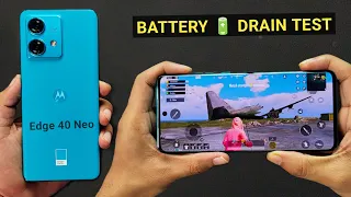 Motorola Edge 40 Neo Full Battery Drain Test & Gaming | 100% to 0% Battery Draining Moto Edge 40 Neo