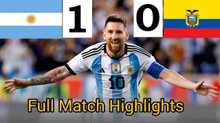 Argentina vs Ecuador 2026 World Cup Qualification Full Match Highlights.#youtube#footballhighlights