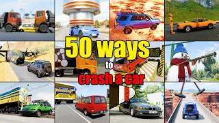 50 Ways to Crash Car in Beamng drive