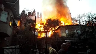Пожар в Сочи на Рабочем переулке