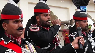 Flag-lowering ceremony held at Wagah border 14 August 2019..Watch Pakistan Rangers Jawans in action